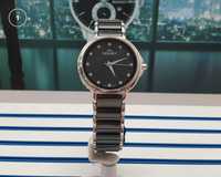 Zegarek damski szwajcarski Bisset stalowy ceramiczny czarny