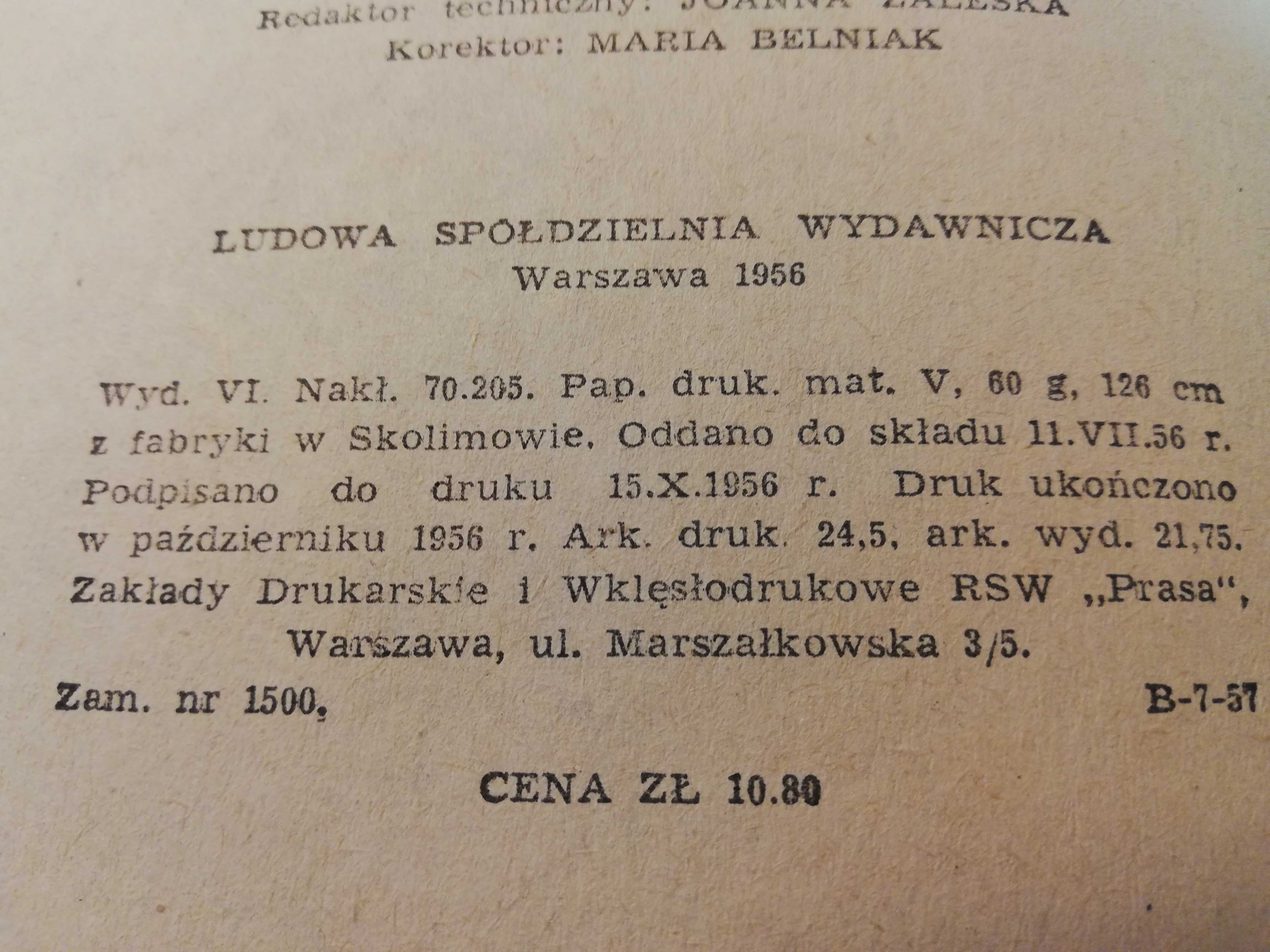 Banita - Józef Ignacy Kraszewski - wydanie VI - 1956 rok
