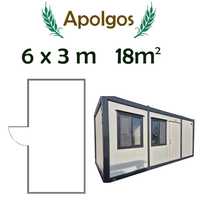 Kontener mieszkalny całoroczny 6 x 3 PUR 100mm Kontener Socjalny