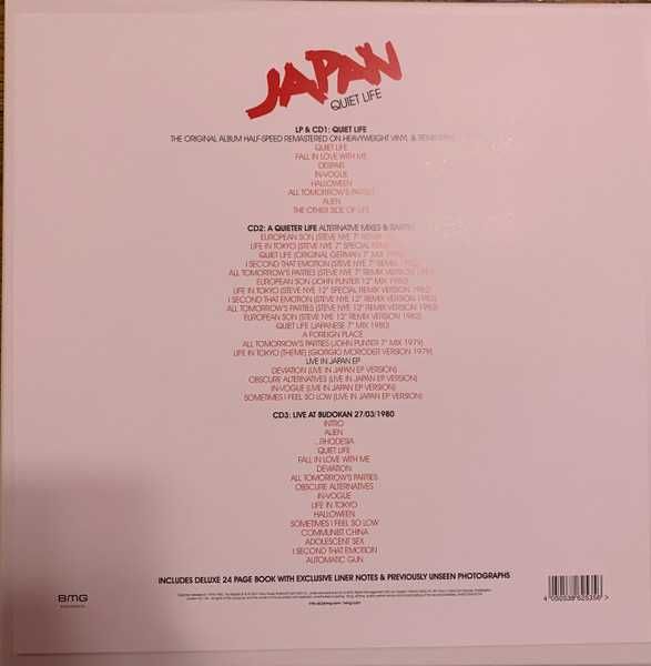 JAPAN - QUIET LIFE- LP +3CD- box- płyta nowa , zafoliowana