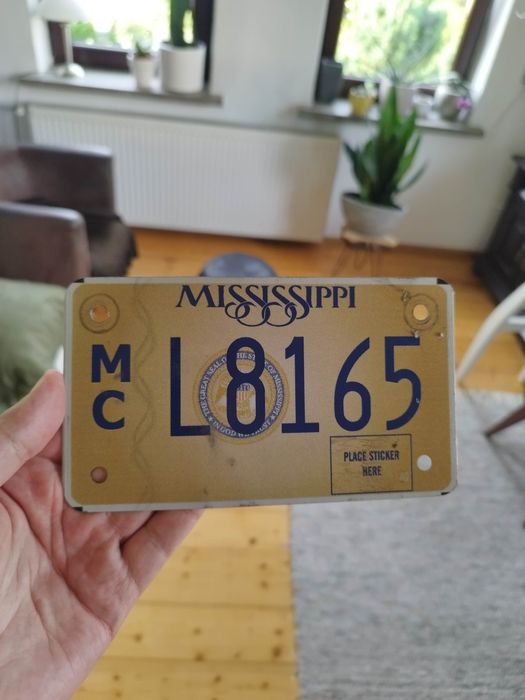 Tablica USA motocyklowa Mississippi okazja tanio polecam