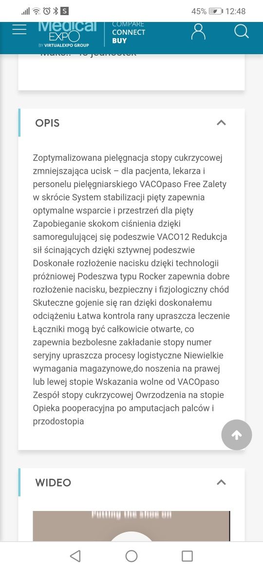 But ortopedyczny- stopa cukrzycowa Vaco paso free r. 39-40