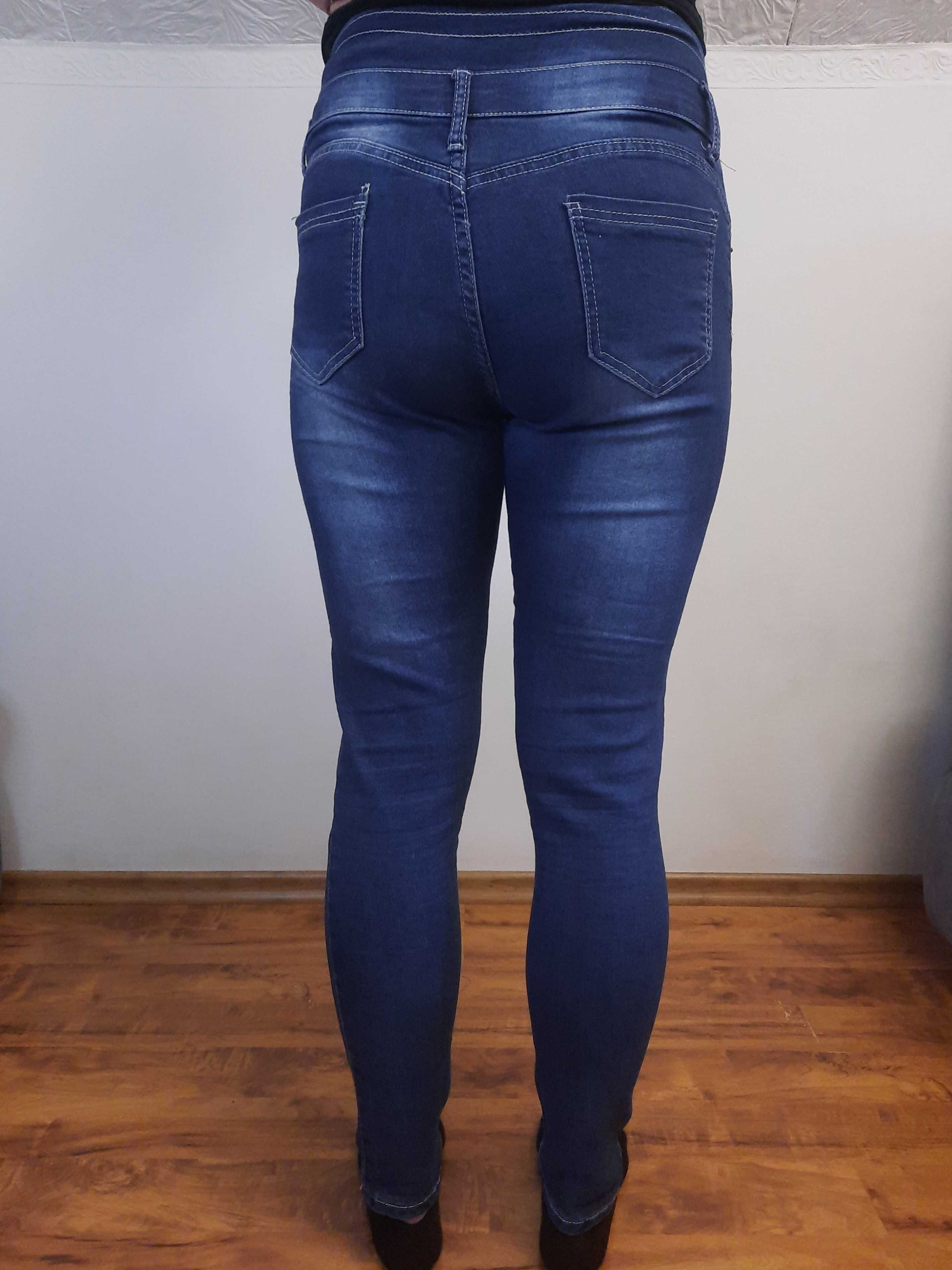 Spodnie jeansowe wysoki stan jeansy rozmiar M 38