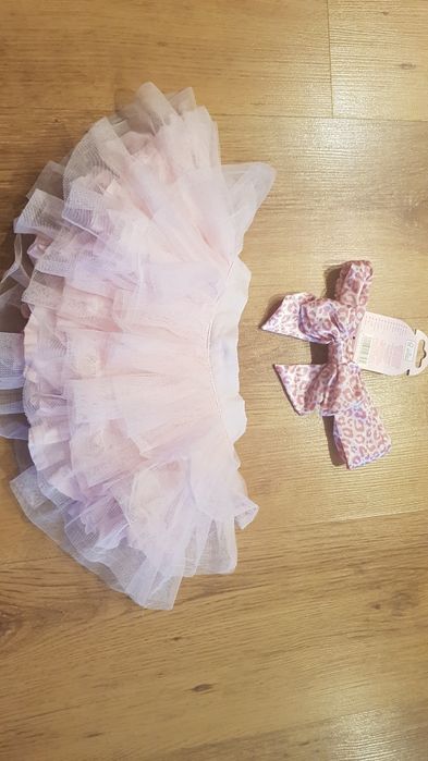 Zestaw dla dziewczynki spódniczka + opaska 3-6 m-cy