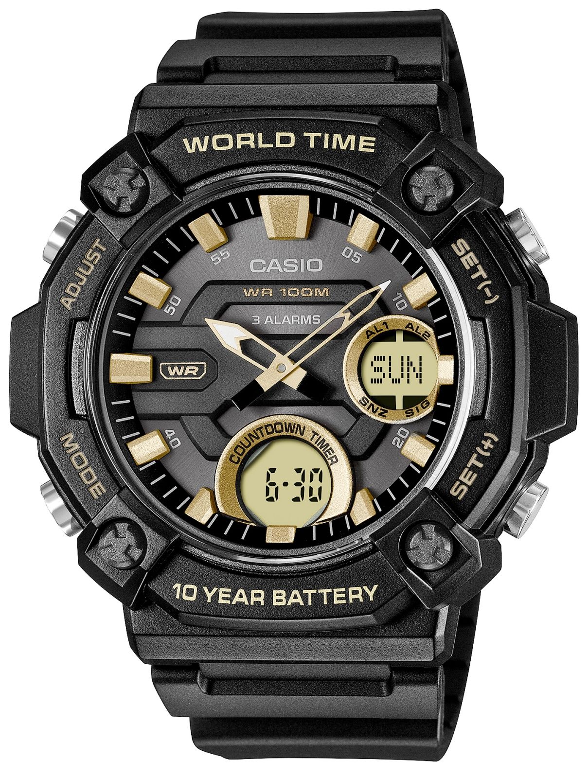 zegarek męski casio aeq-120w-9avdf + box