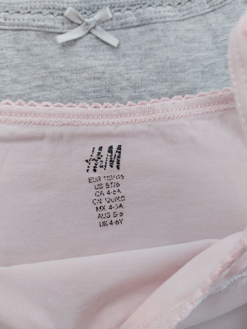 Zestaw dziewczęcych podkoszulek H&M oraz Newbie