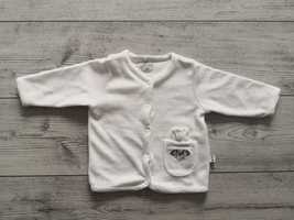 Bluzeczka/sweterek biały niemowlęcy rozm 56