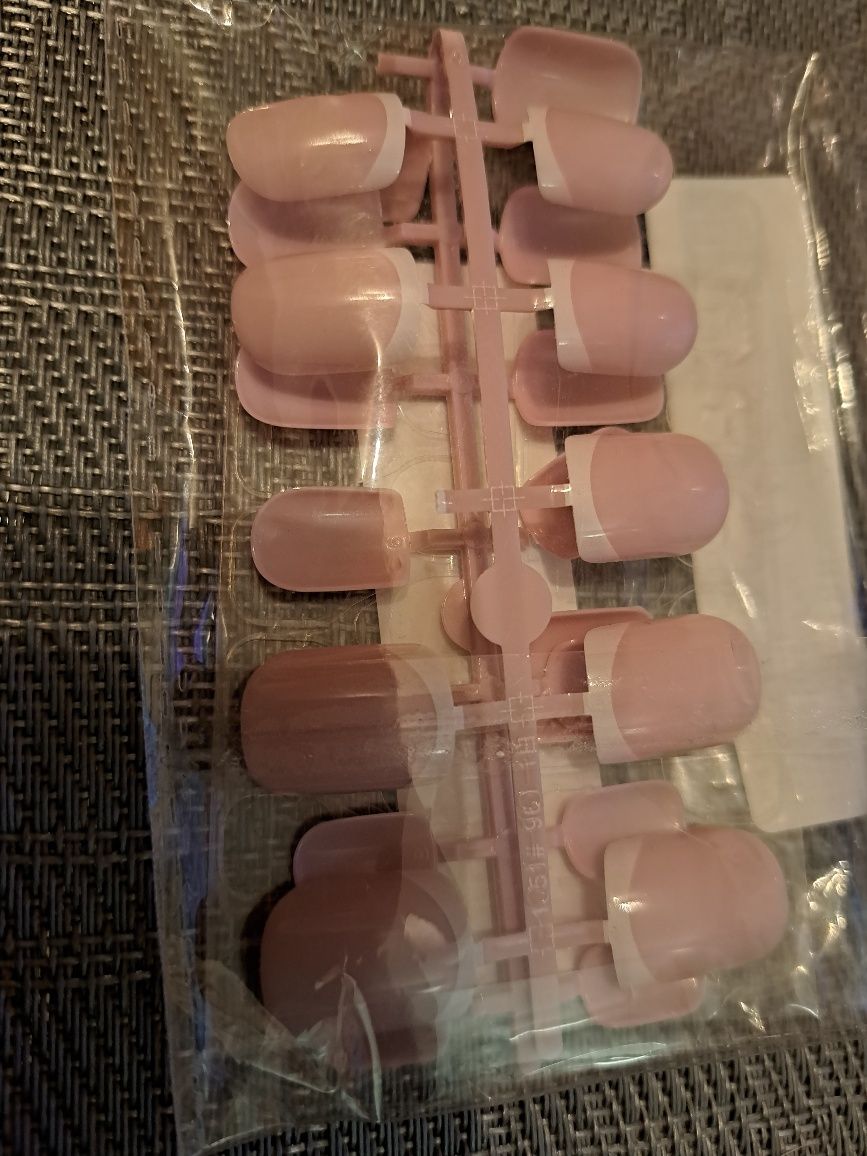 Paznokcie łatwe w użyciu french manicure delikatny do przyklejania
