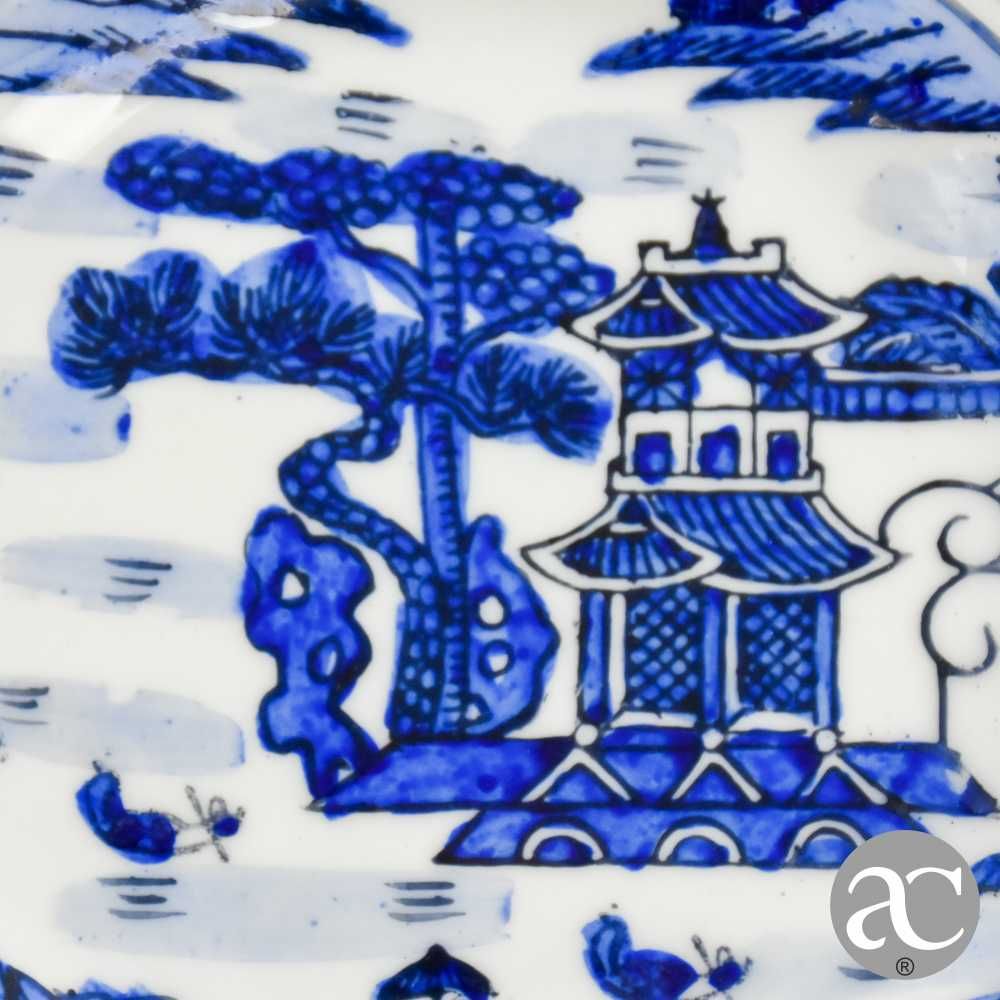Prato porcelana da China, decoração Cantão, Circa 1970 - 16 cm