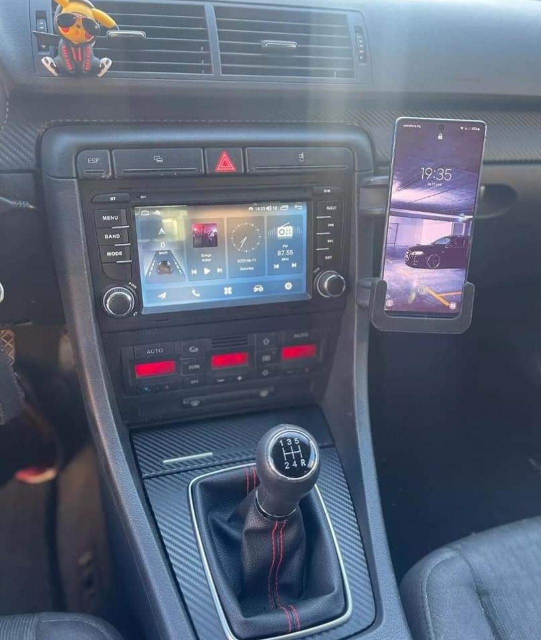 Rádio Android 12 com GPS Audi A4 B6/B7 (Artigo Novo)