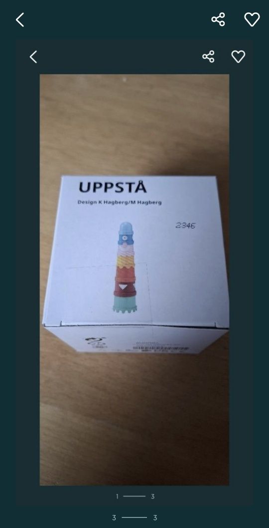 IKEA Kolorowe foremki uppsta