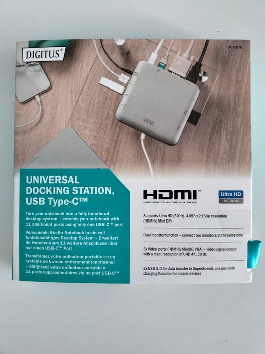Digitus DA-70876 – uniwersalna stacja dokująca USB-C 11 portów