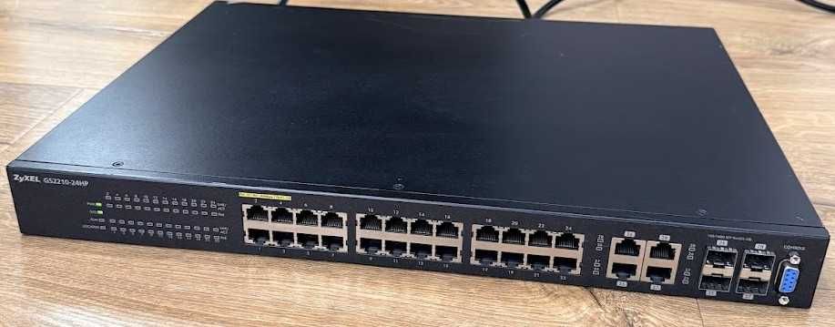Switch Zyxel GS2210-24HP 24-Port Gigabit PoE Switch 4 x SFP