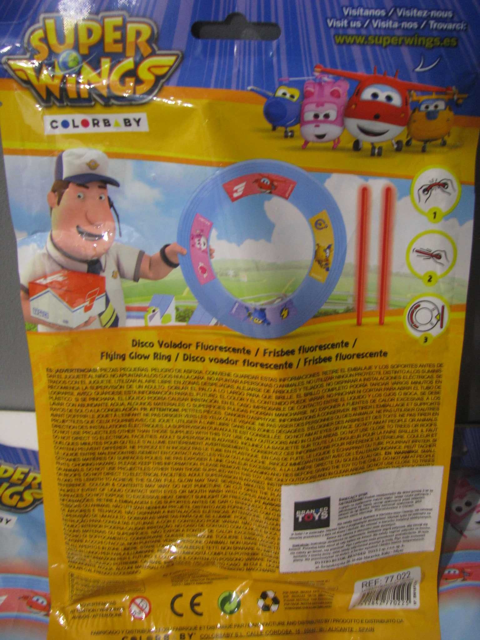 frisbee latający dysk fluorescencyjny Super Wings