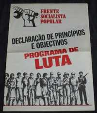 Brochura Frente Socialista Popular Raro