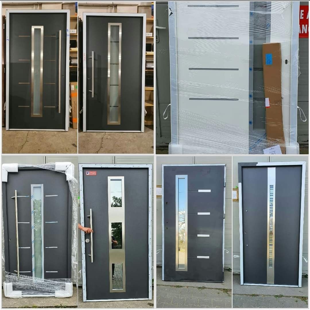 Drzwi zewnętrzne z antabą Ocieplaną aluminiową ościeżnicą
