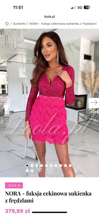 Sukienka loola andrzejki sylwester