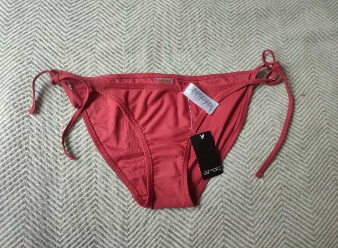 Damskie majtki bikini w rozmiarze 42 XL burgundowe strój kąpielowy