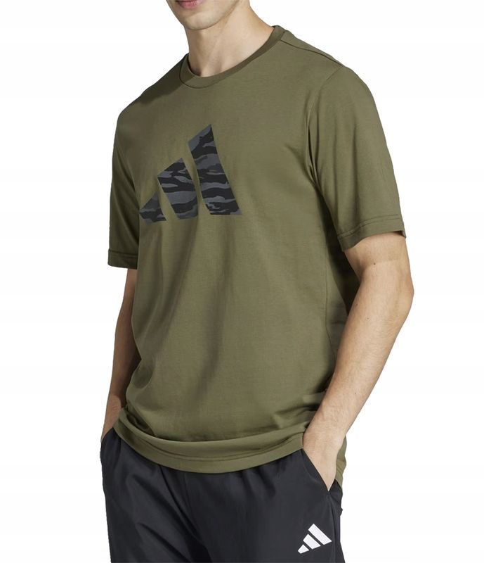 Adidas Męska Koszulka Bawełniana T-shirt Codes Camo Graphite / rozm. 3