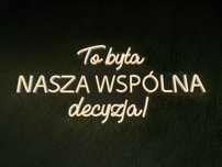 Neon LED „To była nasza wspólna decyzja” – WYNAJEM na wesele