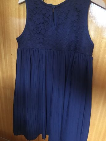 Vestido azul marinho, marca Losan e tamanho 8