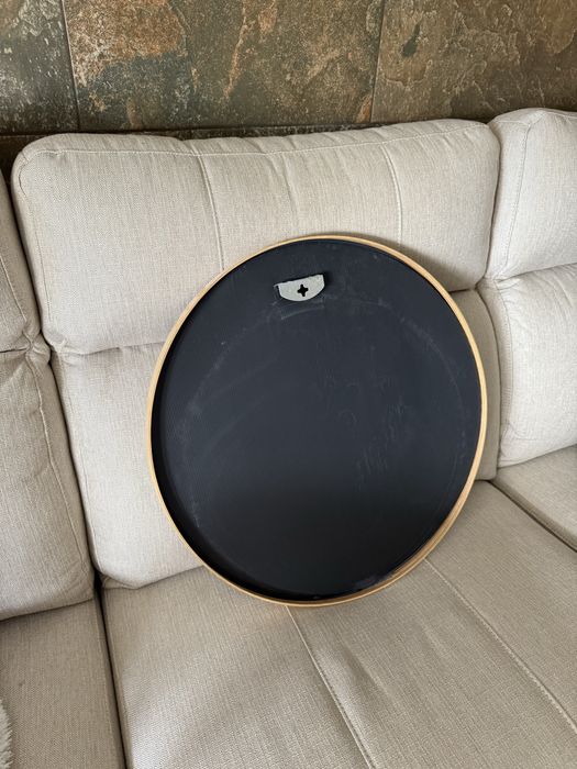 Espelho Redondo em Carvalho - Novo - 55Ø