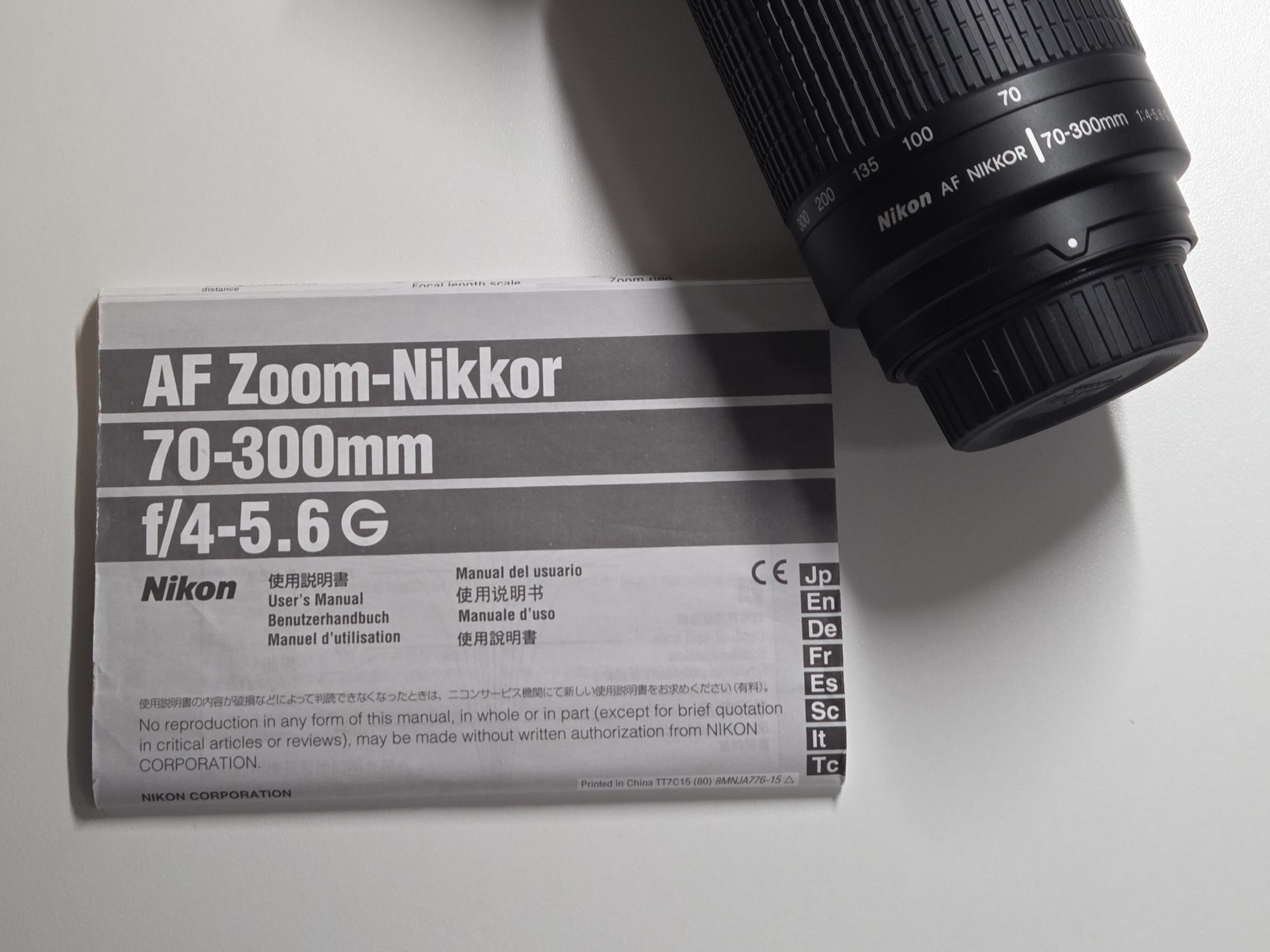 Nikon Nikkor AF Zoom 70-300mm f/4.5-5.6G impecável