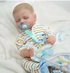 Bebe reborn pintado Silicone Menino 50cm