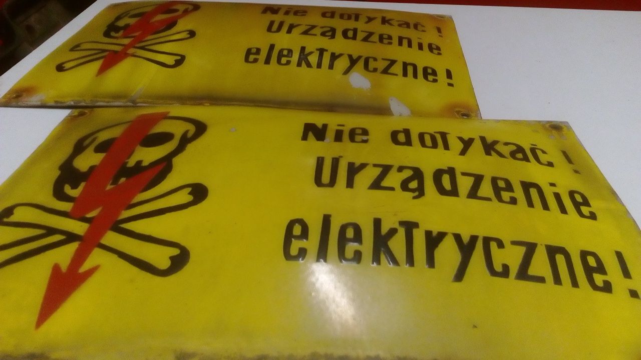 Sprzedam stare szyldy elektryczne