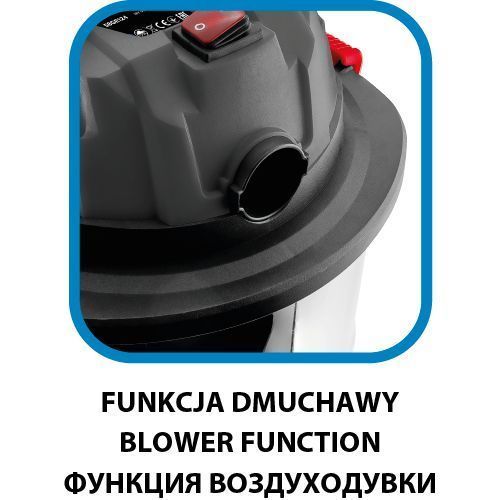 Odkurzacz Warsztatowy Energy+ 18V Li-Lon, Na Mokro I Na Sucho, 20L