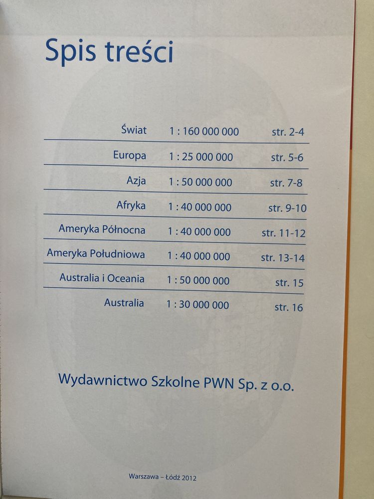 Atlas geograficzny