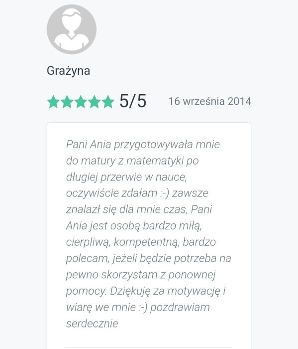 Korepetycje matematyka Łódź matura, egzamin, sprawdziany, poprawka