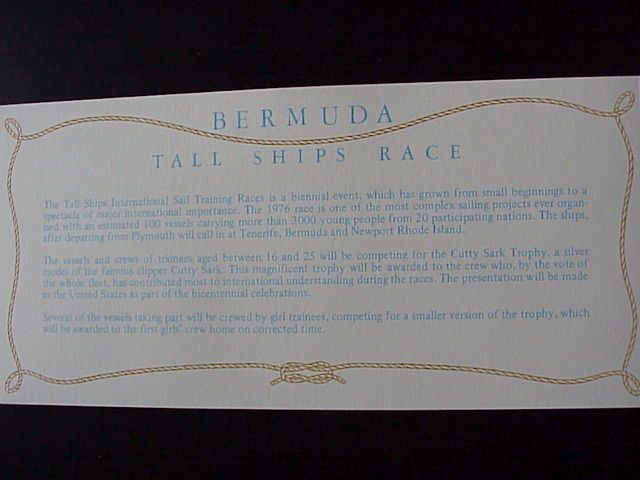 Bermuda 1976 Tall Ships stamps FDC – znaczki koperta FDC Bermudy