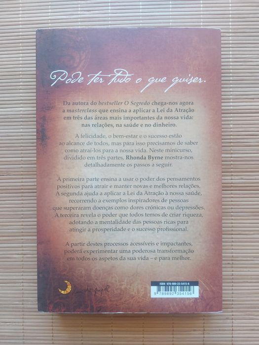 Livro o Segredo do Amor Saúde e Dinheiro