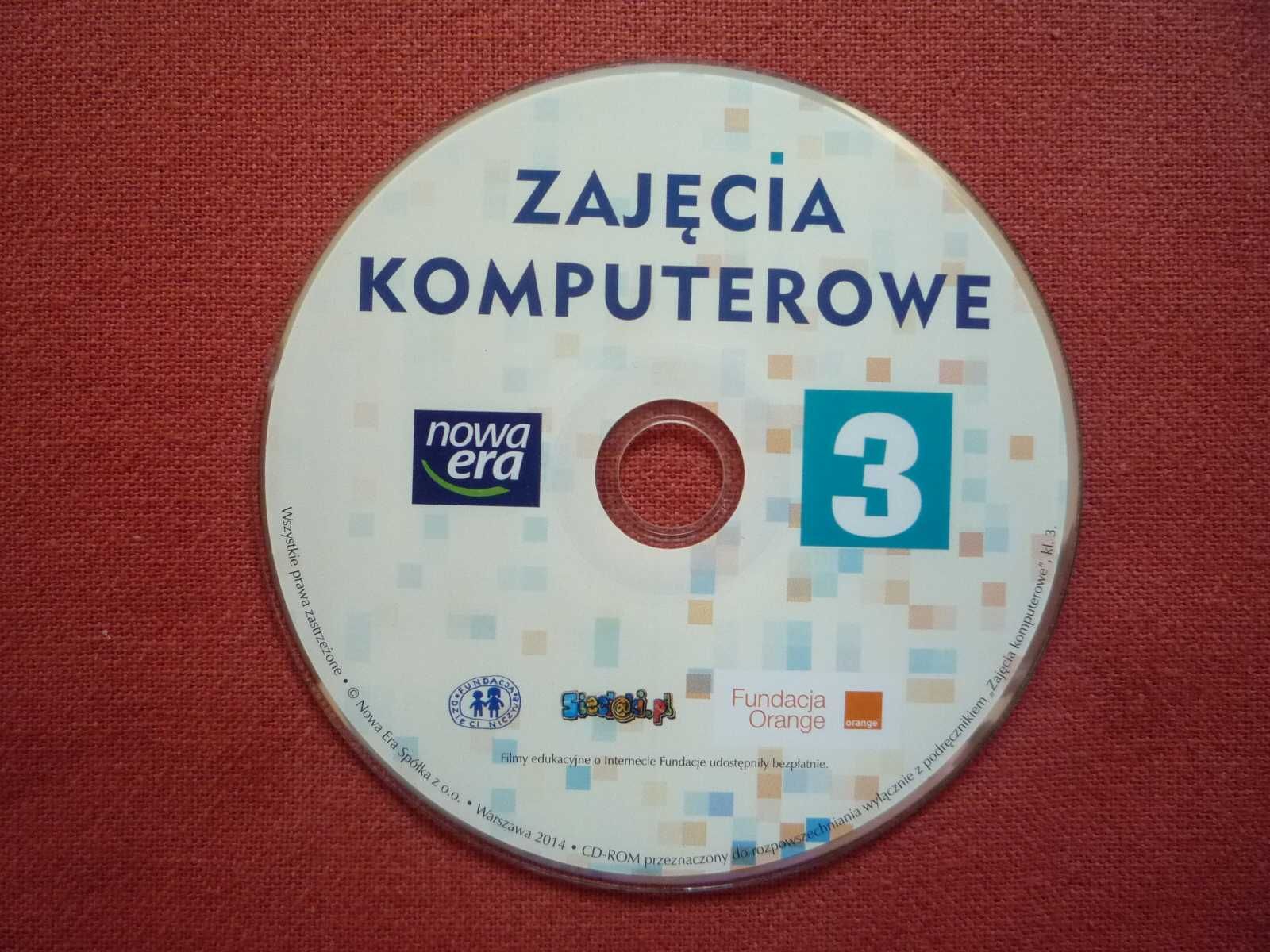 Zajęcia Komputerowe klasa 3 Płyta CD z zadaniami Nowa Era