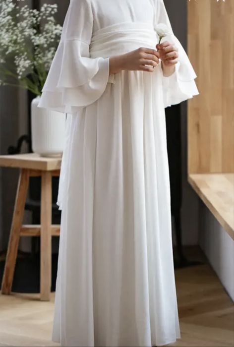 Sukienka komunijna, pelerynka, torebka