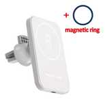 Suporte msuporte magnético + carregador rápido 30W sem fios