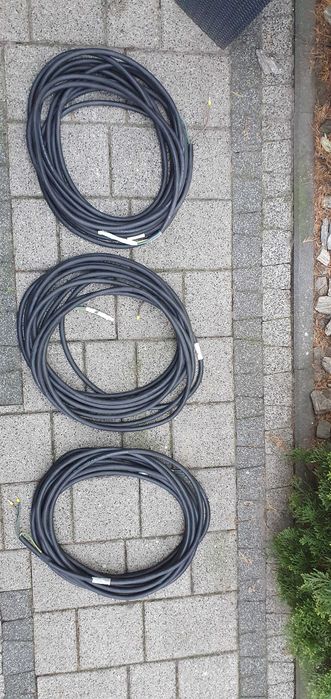Kabel  3G6mm2 450/750V, trzy kable po 13 metrów