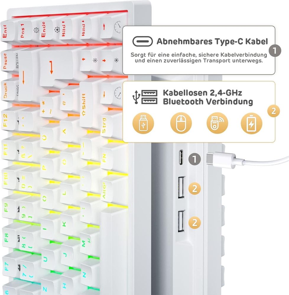 Klawiatura mechaniczna RK84 de