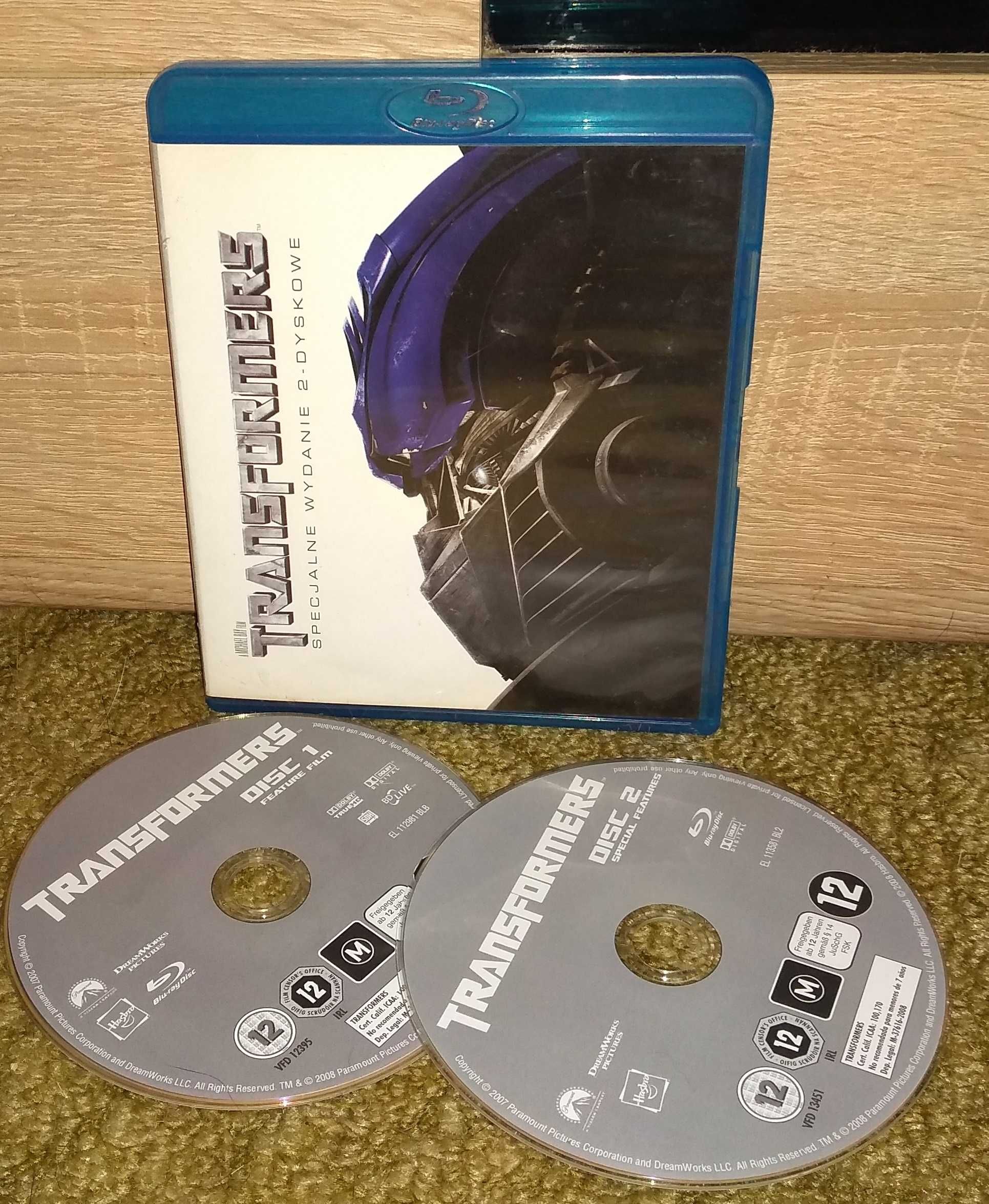 Transformers wydanie 2-dyskowe / Bdb / Blu-Ray / Lektor PL