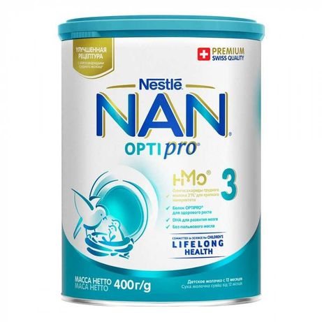 Суха молочна суміш NAN Optipro 3, 400 г