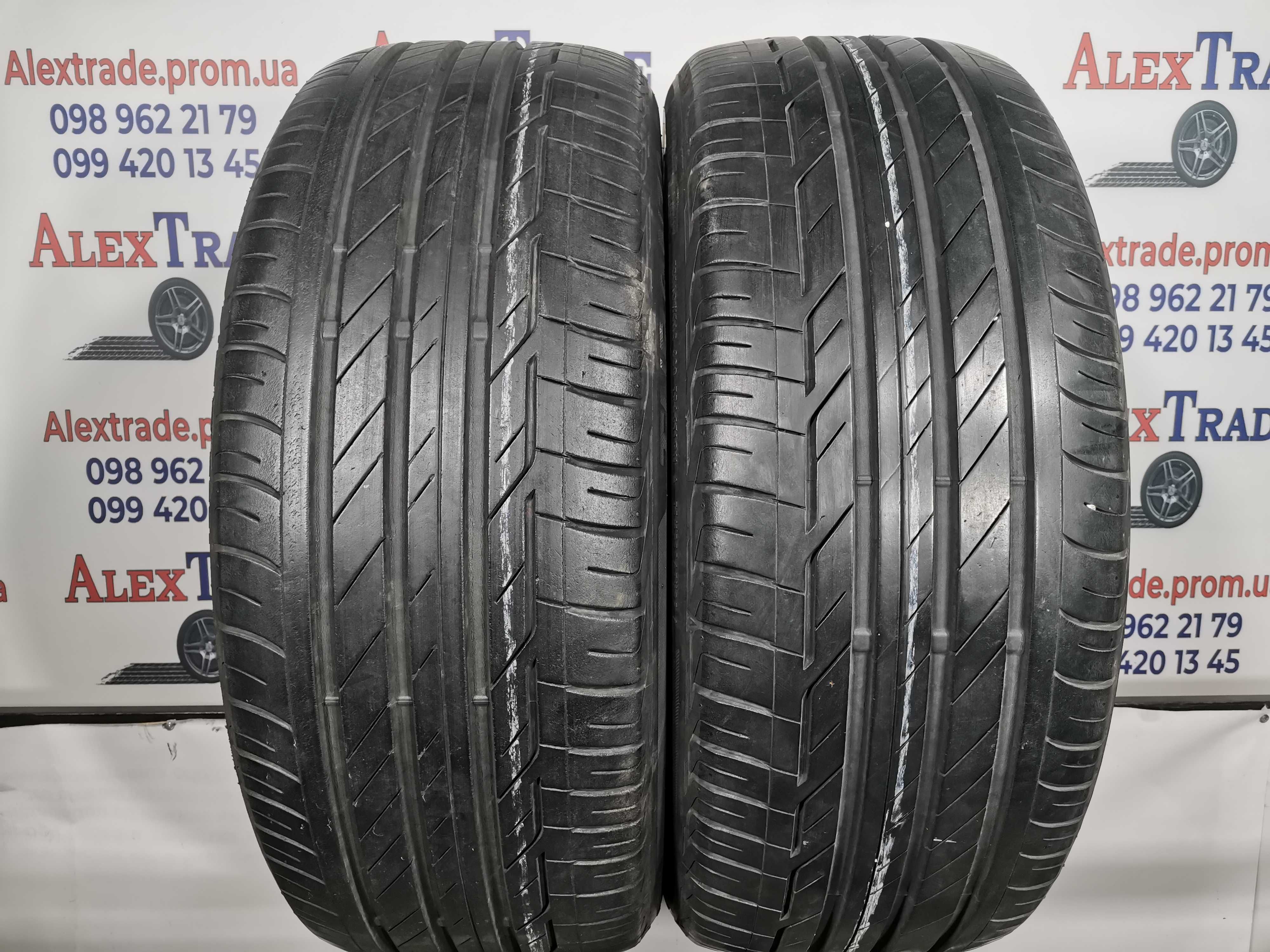 2 шт. 225/45 R19 Bridgestone Turanza T001 літні шини б/у, 6 мм