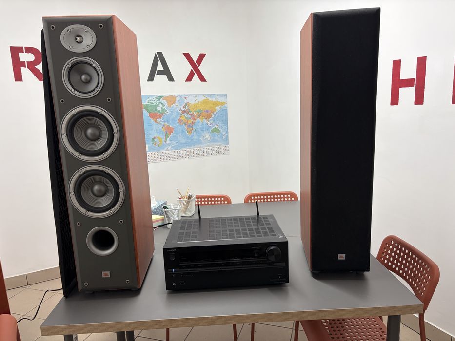 Amplituner Onkyo NR 646 + kolumny JBL E80