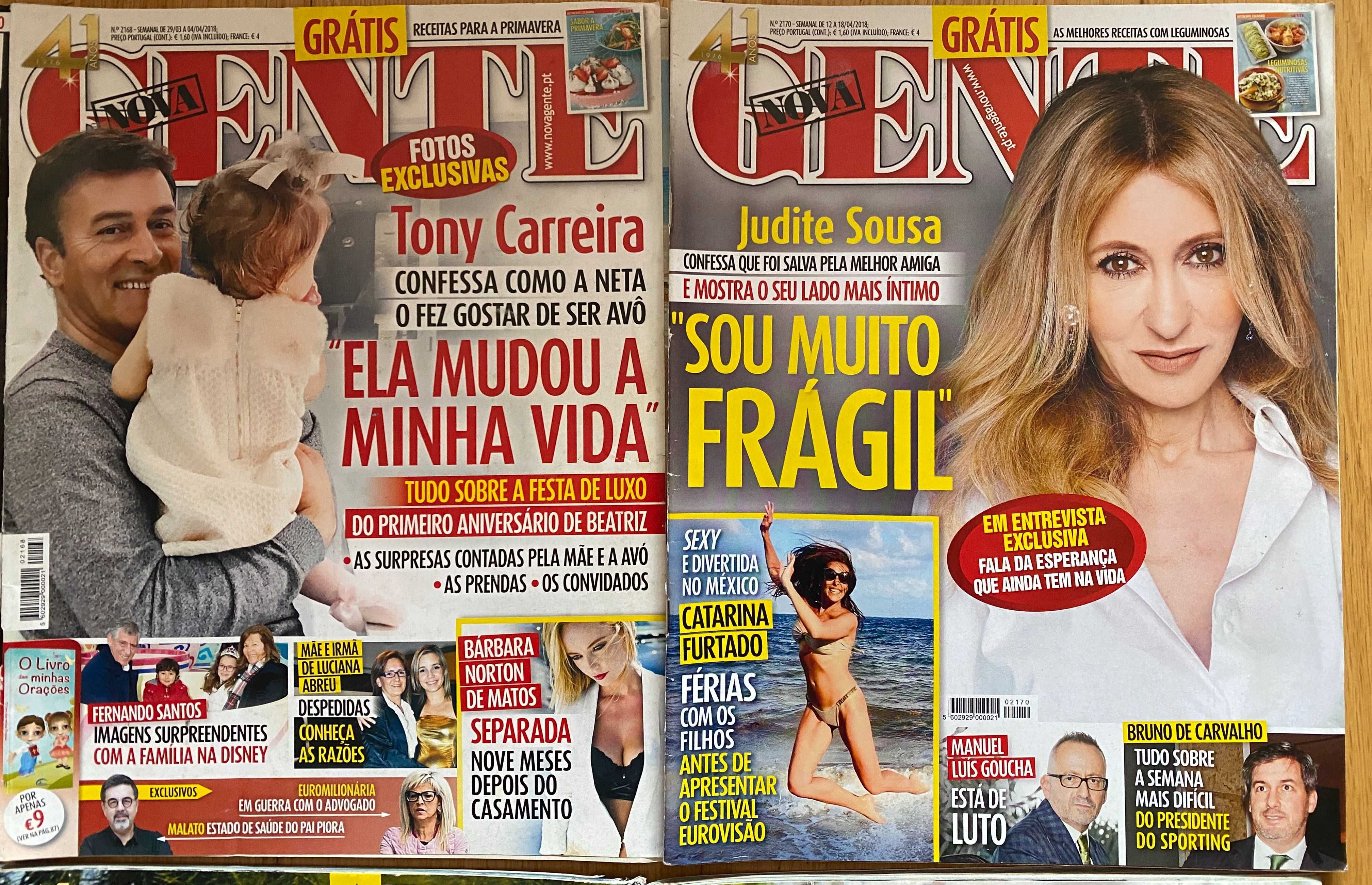 Lote de 8 revistas Nova Gente