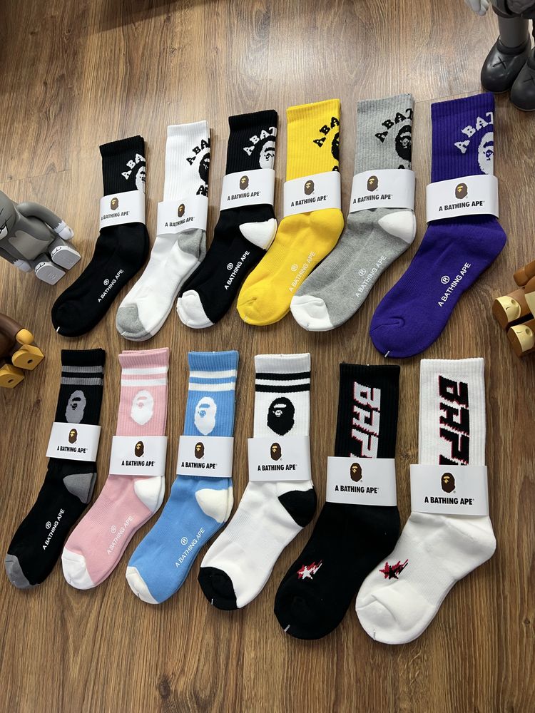 Шкарпетки A Bathing Ape Bape Socks Supreme Off-White