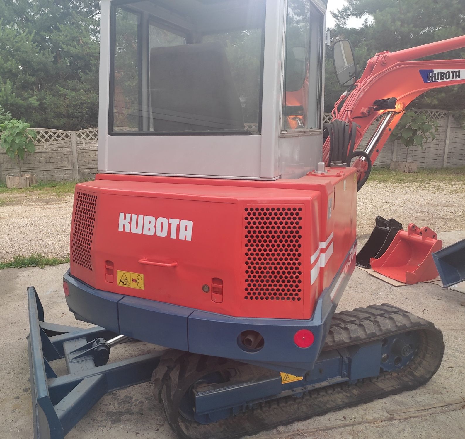Minikoparka-KUBOTA-KH-51-Łyżka Skarpowa Hydrauliczna