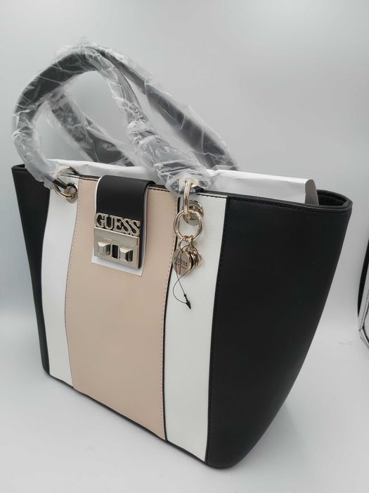 NOWA outletowa torebka GUESS torba shopperka elegancka kuferek