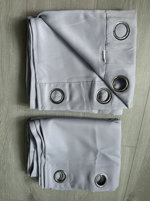 2 Zasłony 140x245cm.  Zaciemniające Termiczne Na Przelotkach