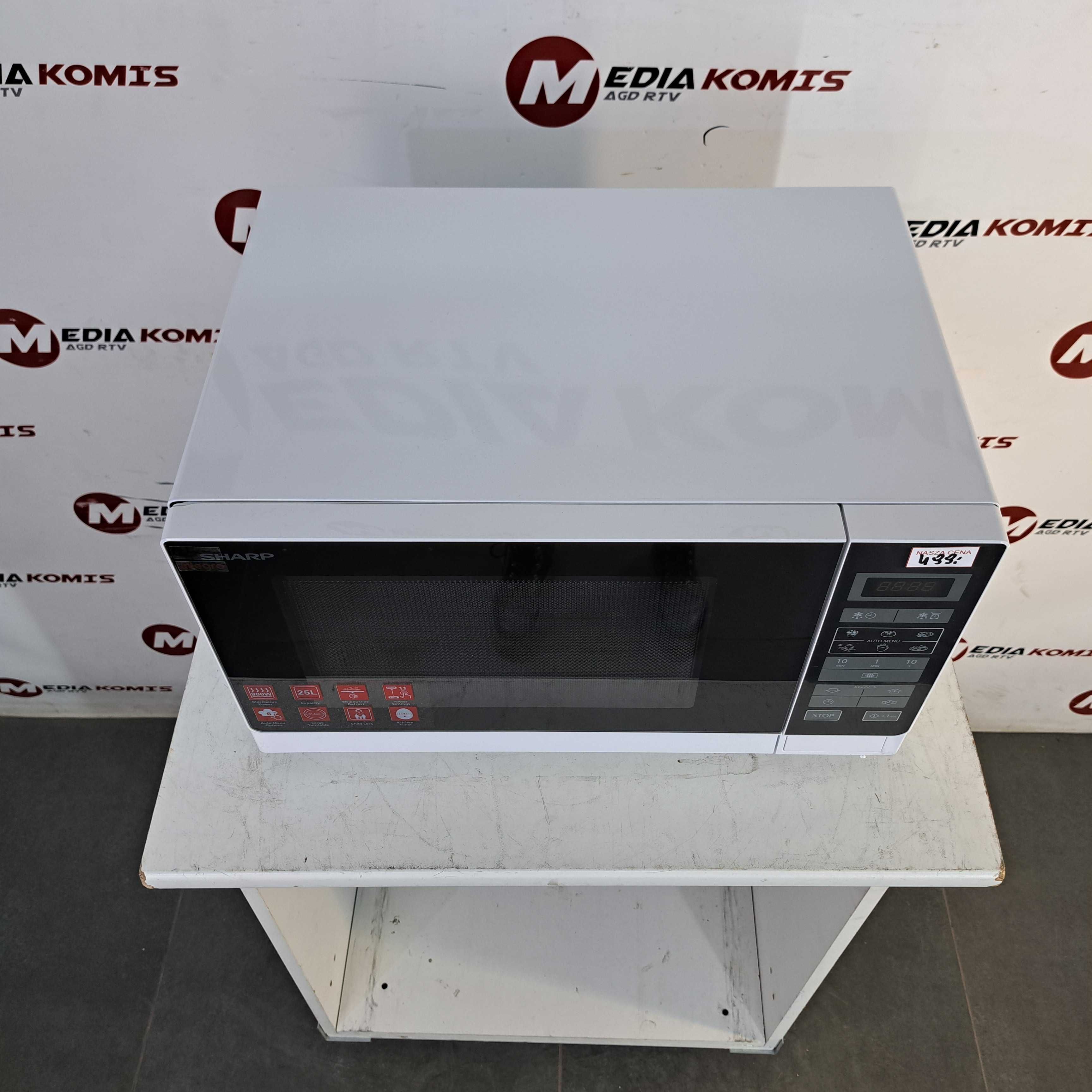 KUCHENKA MIKROFALOWA SHARP R342WW [2lata-gwar] 25 litrów/800W