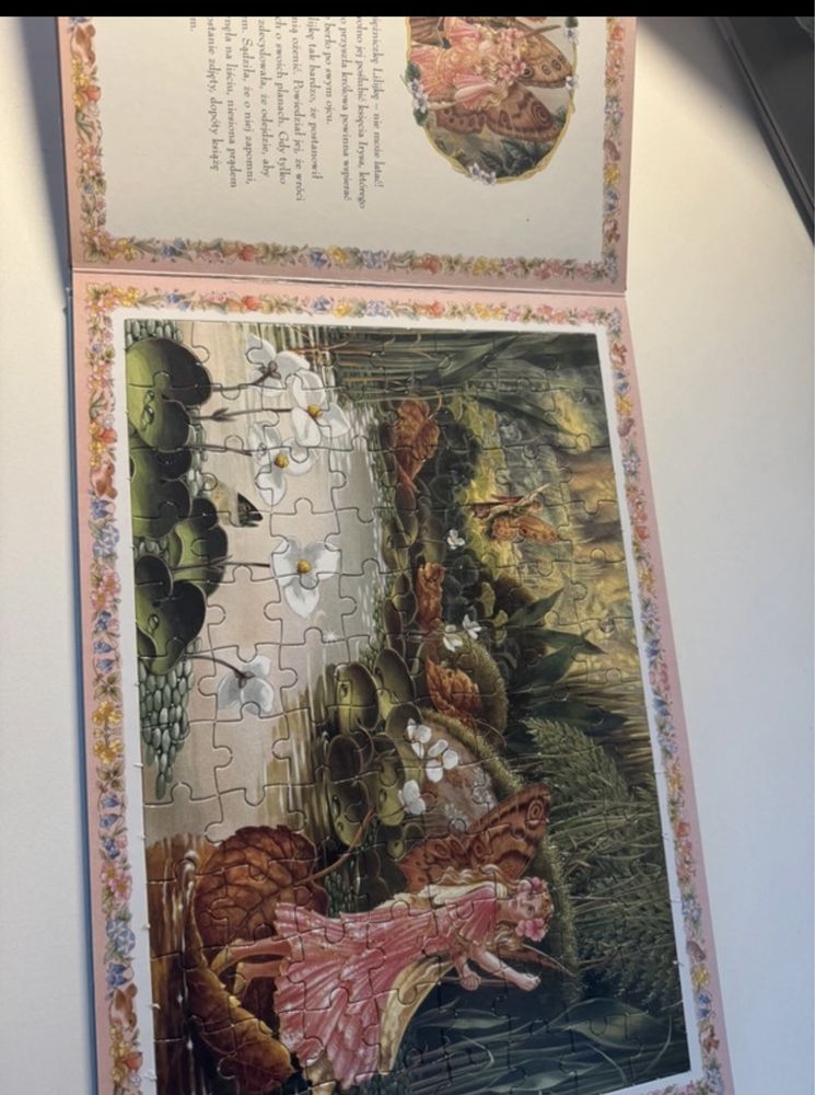 Ksiazka z puzzlami w krainie baśni czarodziejskie opowieści